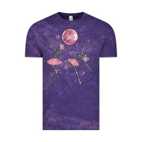 Cloud Purple skeleton ballerina Vintage Tee - MaliasSmallBusiness