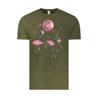 Vintage Olive skeleton ballerina Vintage Tee - MaliasSmallBusiness