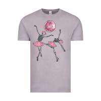 Vintage Zinc skeleton ballerina Vintage Tee - MaliasSmallBusiness