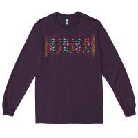 Plum teacher gemstone and pink flower libbey glass Long Sleeve Tee - BundleAndBundleShop