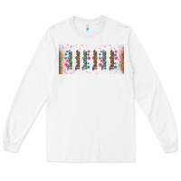 White teacher gemstone and pink flower libbey glass Long Sleeve Tee - BundleAndBundleShop