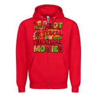 Red hot cocoa and christmas movies Zipper Hoodie - texasbilliewilder