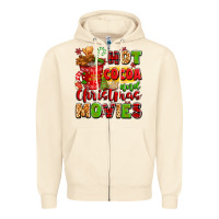 Hot Cocoa And Christmas Movies Zipper Hoodie | Teevron