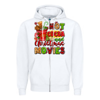 White hot cocoa and christmas movies Zipper Hoodie - texasbilliewilder