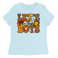 Baby Blue let's do this boys softball Ladies Tee - Jasminsmagicworld