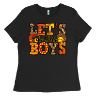 Black let's do this boys softball Ladies Tee - Jasminsmagicworld