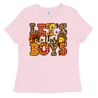 Bubblegum Pink let's do this boys softball Ladies Tee - Jasminsmagicworld