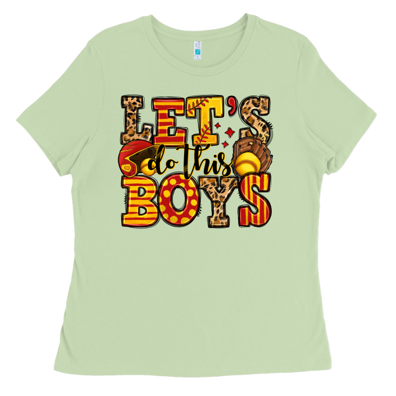 Let's Do This Boys Softball Ladies Tee by Jasminsmagicworld | Teevron