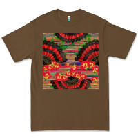 Cacao spanish hand fan seamless pattern Premium Tee - BundleAndBundleShop