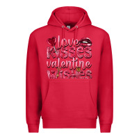 Cardinal Love kisses Valentine wishes Valentine's Day Premium Hoodie - HowdyJamesFarm