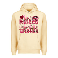Pina Colada Love kisses Valentine wishes Valentine's Day Premium Hoodie - HowdyJamesFarm