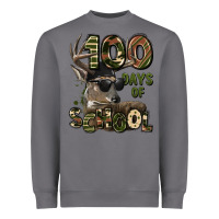 Storm 100 days of school hunting deer Heavyweight Sweatshirt - LillyAllenDesigns