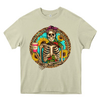 Mossy western skeleton coffee sunflowers Heavy Core Tee - Artiststas