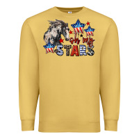 Antique Gold Oh my stars horse 4th of july Premium Sweatshirt - CowGirlArtShop