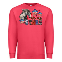 Cardinal Oh my stars horse 4th of july Premium Sweatshirt - CowGirlArtShop