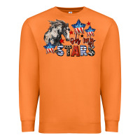 Carrot Oh my stars horse 4th of july Premium Sweatshirt - CowGirlArtShop