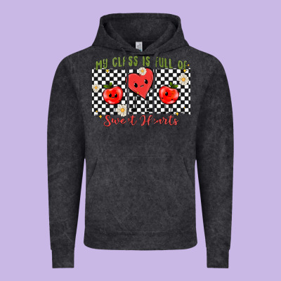 My Class Full Of Sweet Hearts Vintage Hoodie Designed By Maliassmallbusiness