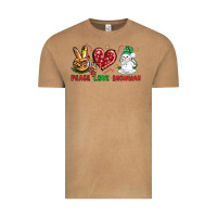 Vintage Camel peace love snowman Vintage Tee - NancyCooperArtShop