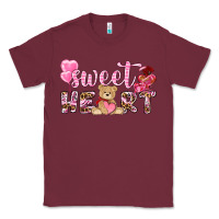 Burgundy sweetheart with bear Classic Tee - NancyCooperArtShop