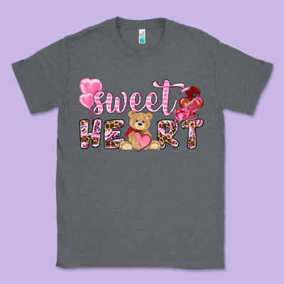 Sweetheart With Bear Classic Tee Designed By Nancycooperartshop