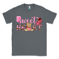 Charcoal Heather sweetheart with bear Classic Tee - NancyCooperArtShop
