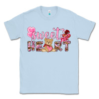 Dusty Blue sweetheart with bear Classic Tee - NancyCooperArtShop