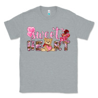 Heather Grey sweetheart with bear Classic Tee - NancyCooperArtShop