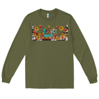 Army Green teacher mode libbey glass Long Sleeve Tee - BundleAndBundleShop