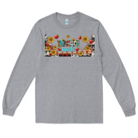 Heather Grey teacher mode libbey glass Long Sleeve Tee - BundleAndBundleShop