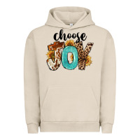Pigment French Oak Choose Joy Urban Hoodie - FaDigitalArtStudio