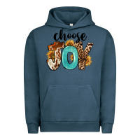 Pigment Midnight Navy Choose Joy Urban Hoodie - FaDigitalArtStudio
