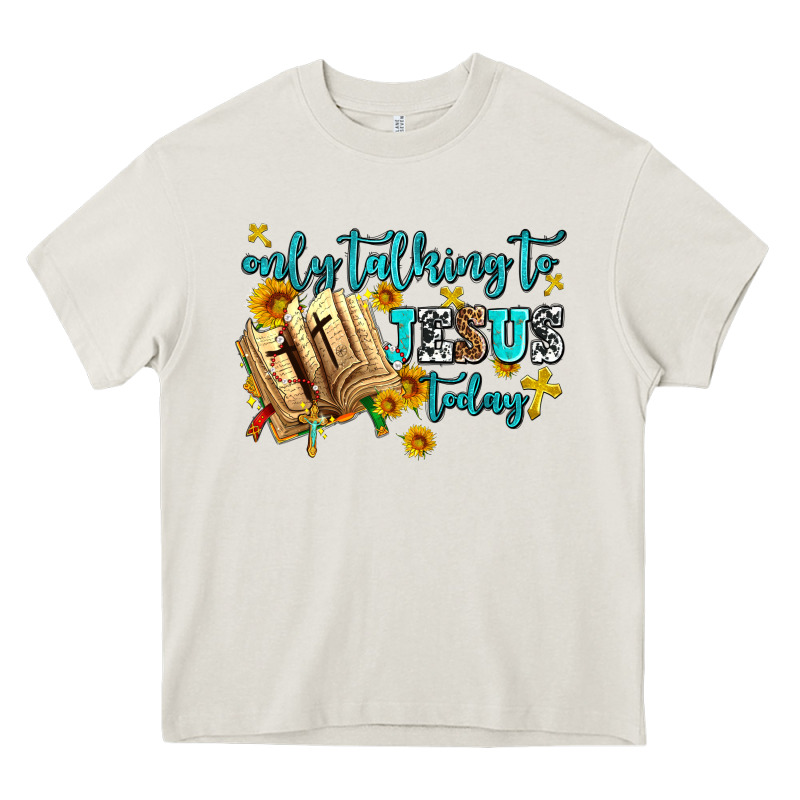 Only Talking To Jesus Today Heavy Core Tee by AdoDesignShop | Teevron