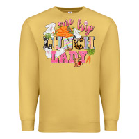 Antique Gold One hip Lunch Lady Easter Day Premium Sweatshirt - CowGirlArtShop