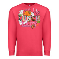 Cardinal One hip Lunch Lady Easter Day Premium Sweatshirt - CowGirlArtShop