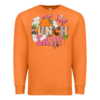 Carrot One hip Lunch Lady Easter Day Premium Sweatshirt - CowGirlArtShop