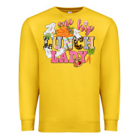 Lemon One hip Lunch Lady Easter Day Premium Sweatshirt - CowGirlArtShop