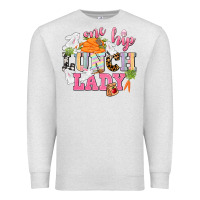 Oatmeal Heather One hip Lunch Lady Easter Day Premium Sweatshirt - CowGirlArtShop