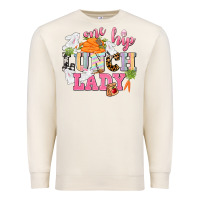 Sandshell One hip Lunch Lady Easter Day Premium Sweatshirt - CowGirlArtShop