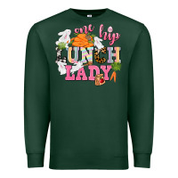 Sports Green One hip Lunch Lady Easter Day Premium Sweatshirt - CowGirlArtShop