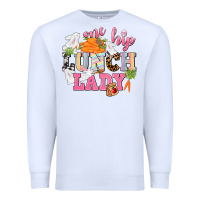 White One hip Lunch Lady Easter Day Premium Sweatshirt - CowGirlArtShop