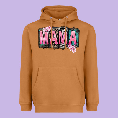 Mama Vibes Mother's Day Heavyweight Hoodie Designed By Cowgirlartshop