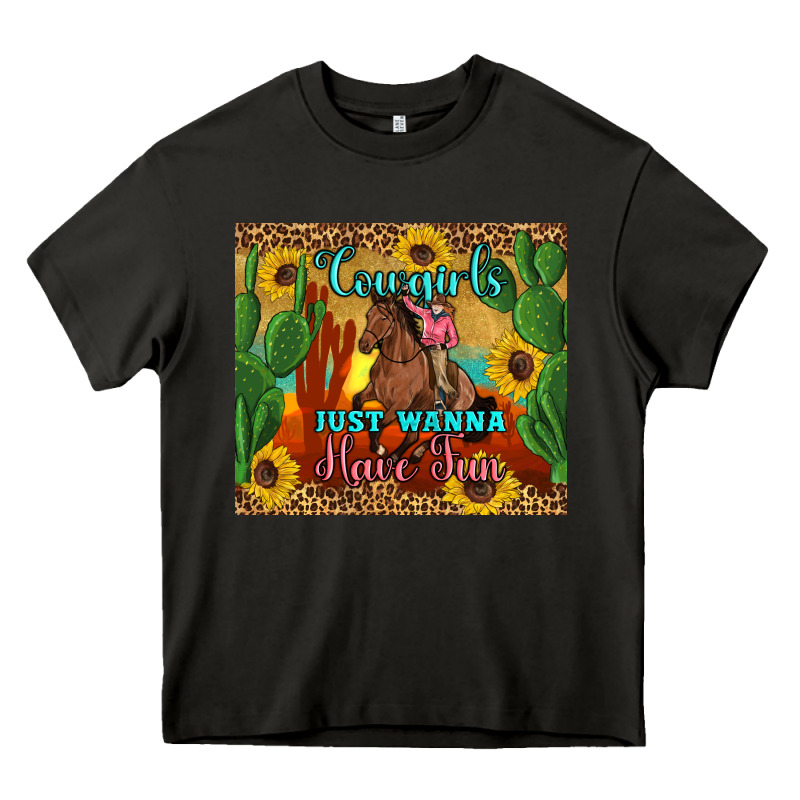 Cowgirls Just Wanna Have Fun Heavy Core Tee by Artiststas | Teevron