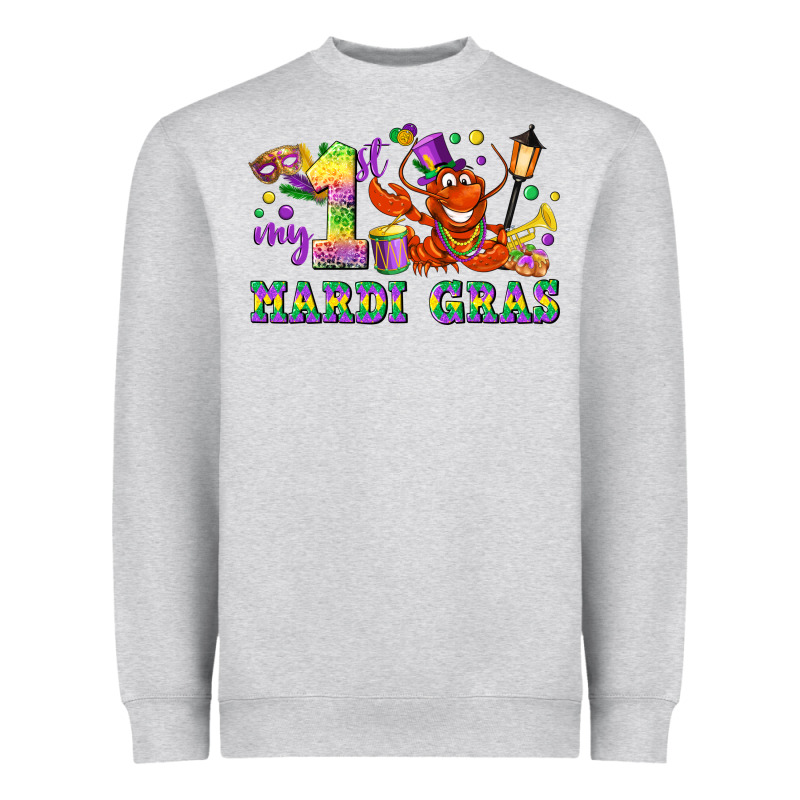 My First Mardi Gras Heavyweight Sweatshirt by LillyAllenDesigns | Teevron