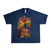 Navy actin up malias Urban Heavy Tee - MaliasSmallBusiness