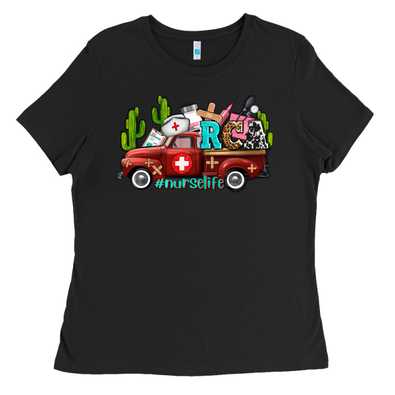 Rca Nurse Truck With Cactus Ladies Tee by AdoDesignShop | Teevron