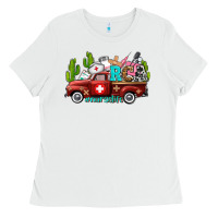 White rca nurse truck with cactus Ladies Tee - AdoDesignShop