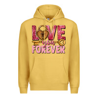 Antique Gold Love you forever Valentine's Day Premium Hoodie - HowdyJamesFarm