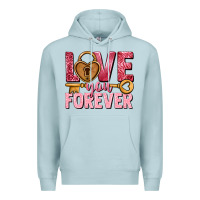 Blue Mist Love you forever Valentine's Day Premium Hoodie - HowdyJamesFarm