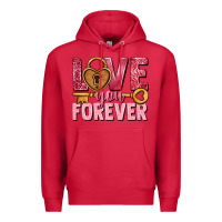 Cardinal Love you forever Valentine's Day Premium Hoodie - HowdyJamesFarm