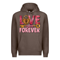 Coffee Love you forever Valentine's Day Premium Hoodie - HowdyJamesFarm